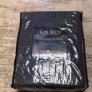Ralph Lauren Bronze Comfort Bed Blanket